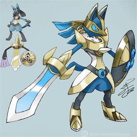 I've been tossing around this idea of a Lucario and Aegislash DNA ...