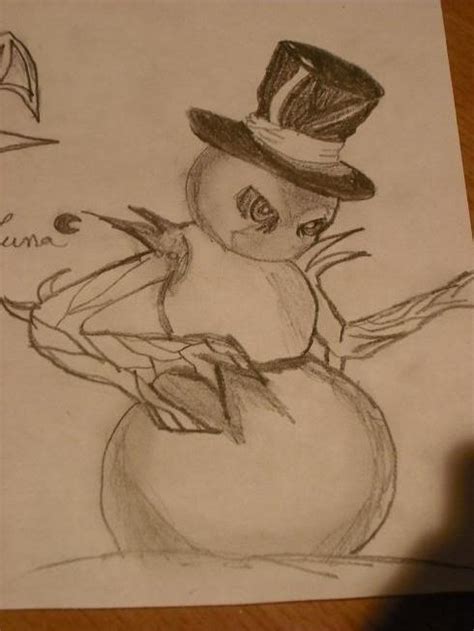 Evil Snowman Drawing at GetDrawings | Free download