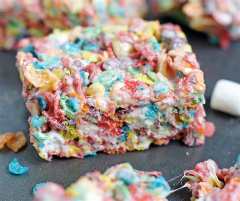 Fruity Pebbles Marshmallow Treats | Recipe | Fruity pebbles treats, Marshmallow treats, Fruity ...