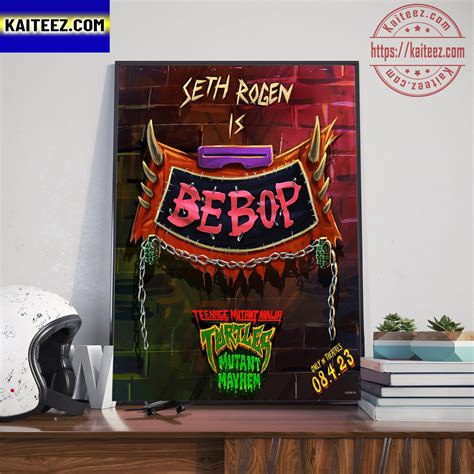 Seth Rogen Is Bebop In Teenage Mutant Ninja Turtles Mutant Mayhem Art Decor Poster Canvas - Kaiteez