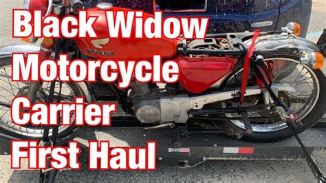 Hauled My First Motorcycle With The Black Widow Carrier From Discount Ramps USA - YouTube