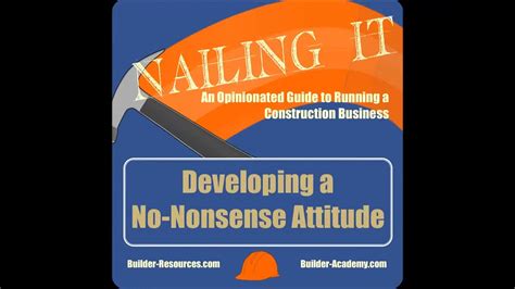 Developing a No-Nonsense Attitude - Podcast - YouTube