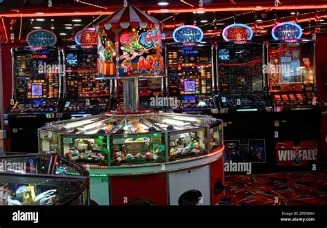 Interior views of an amusement arcade.- UK Stock Photo - Alamy