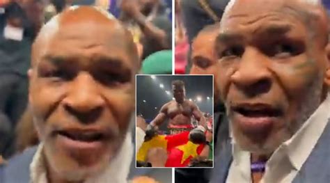 🚨 Mike Tyson’s immediate reaction to Francis Ngannou loss, doesn’t ...