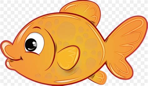 Fish Cartoon, PNG, 1287x750px, Fish, Cartoon, Goldfish, Orange Download Free