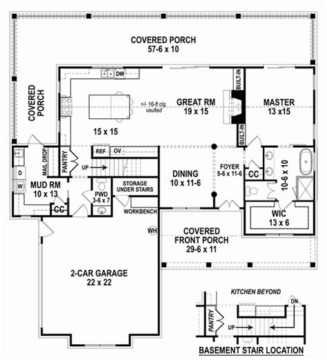 3 Bedroom Modern Farmhouse Plan With Wraparound Back Porch - Family ...