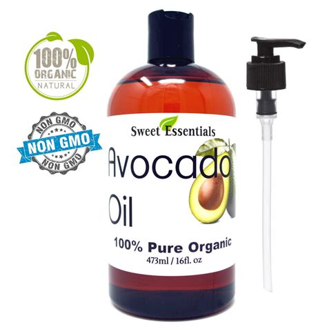 Organic Cold-Pressed, Avocado Oil - 16oz - FREE Pump included ...