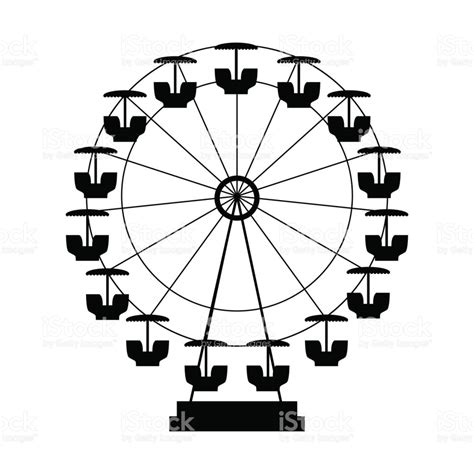 Ferris Wheel Silhouette Vector at Vectorified.com | Collection of Ferris Wheel Silhouette Vector ...