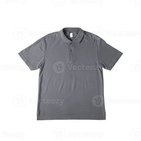 Realistic gray polo shirt mockup, Png file 8520742 PNG