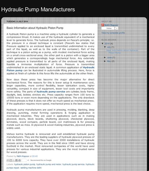 Basic information about hydraulic piston pump by nidhikapoor - Issuu