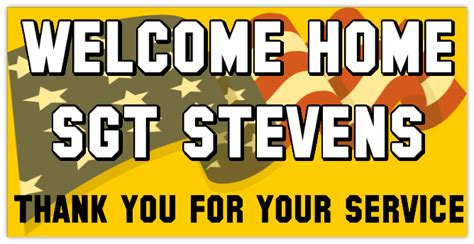 Welcome Home Military Banner | Welcome Home Banner | Military Banners | Welcome Home Sign