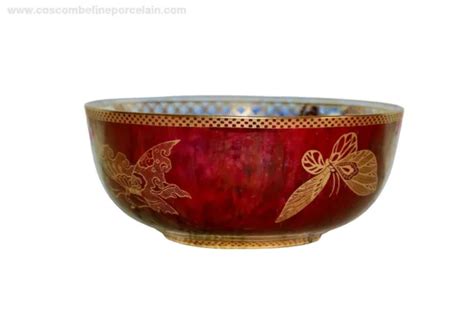 RARE WEDGWOOD RED Lustre Fairyland Butterfly Imperial Bowl Daisy Makeig Jones $874.73 - PicClick