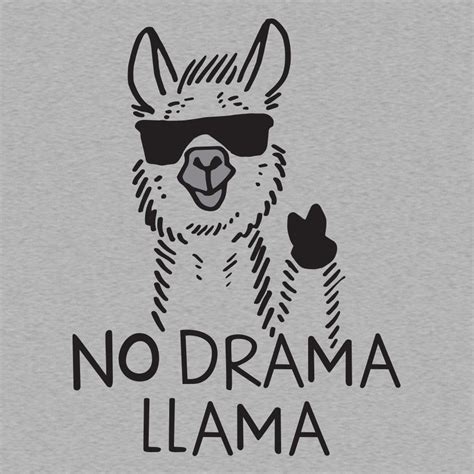 No Drama Llama T-Shirt | SnorgTees | Inspirational quotes, Llama drama ...