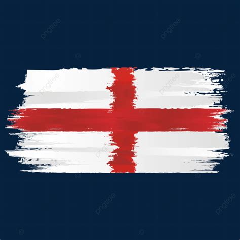 England Flag Brush Strokes Vector, England, Flag, Brush Strokes PNG and ...