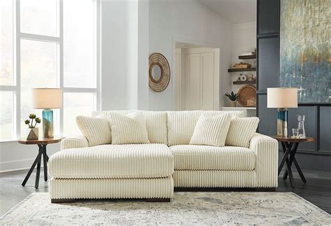 Lindyn Ivory 2-Piece Left Chaise Sectional Signature Design | Furniture ...