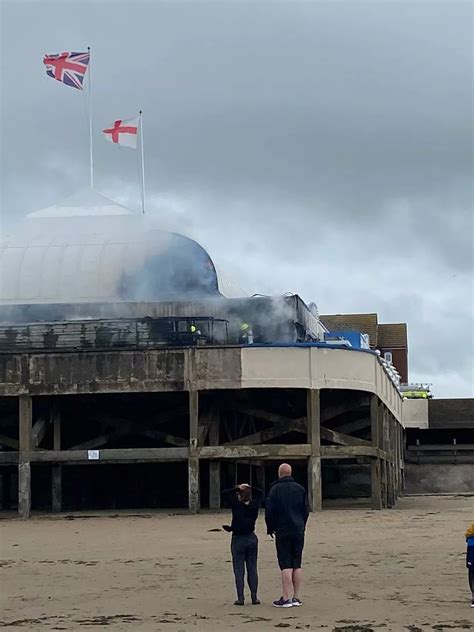 Burnham-on-Sea pier fire in pictures as blaze rips through iconic ...