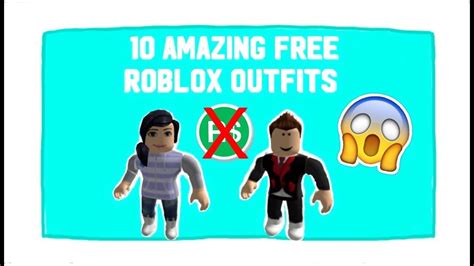 10 Amazing Free Roblox Outfits - YouTube