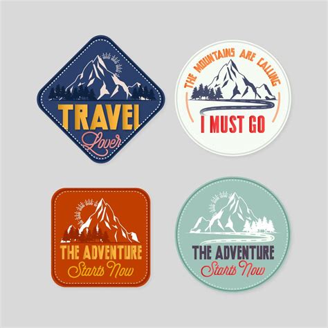 Vector Travel Stickers 225379 Vector Art at Vecteezy