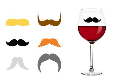 Mark Your Drink, Be Dapper With Mustache Drink Markers | Foodiggity