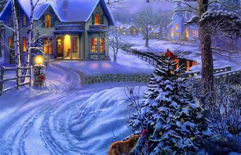 Winter Cottage Wallpapers - Top Free Winter Cottage Backgrounds - WallpaperAccess