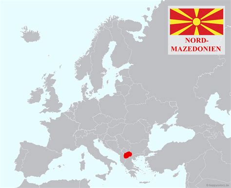 Nordmazedonien Karte mit Regionen & Landkarten mit Provinzen