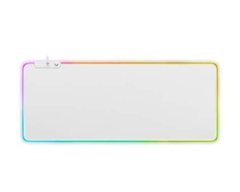 Deltaco Gaming WMP90 RGB Mousepad White Line - MaxGaming.com