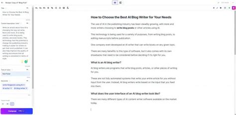 How to Choose the Best AI Blog Writer for Your Needs