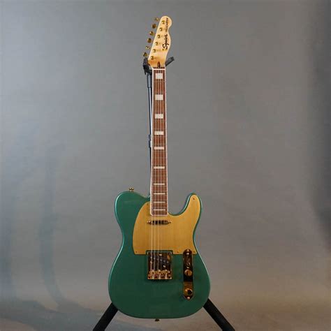 Squier 40th Anniversary Telecaster Gold Edition, Sherwood Green (2022) - Used