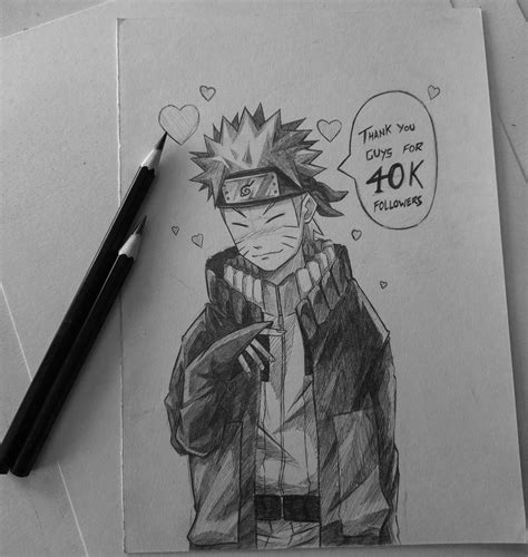 Naruto Uzumaki pencil sketch : r/Naruto