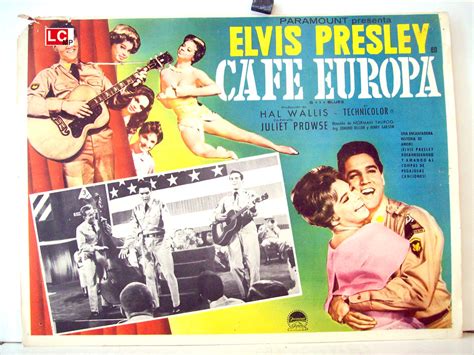 "CAFE EUROPA" MOVIE POSTER - "G.I.BLUES" MOVIE POSTER