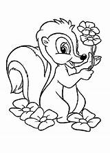 Skunk Coloring Pages sketch template