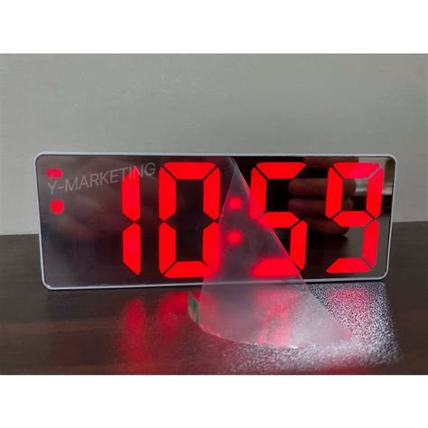 (0712) Digital Alarm Clock (Time/ Date/ Temperature) POWER: Battery Or Usb Plug Operated ...
