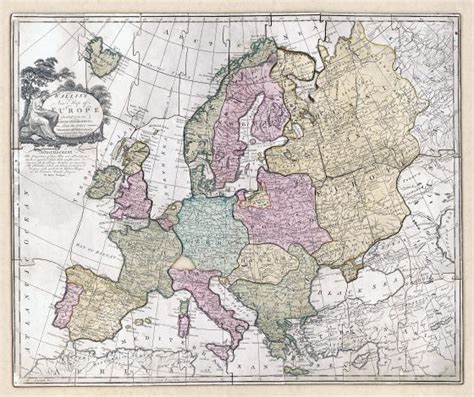 Large scale old political map of Europe - 1814 | Old maps | Europe | Mapslex | World Maps