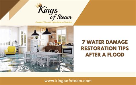 7 Water Damage Restoration Tips After A Flood - Kings Of Steam Carpet Cleaning