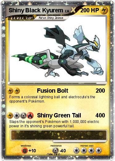 Pokémon Shiny Black Kyurem 5 5 - Fusion Bolt - My Pokemon Card