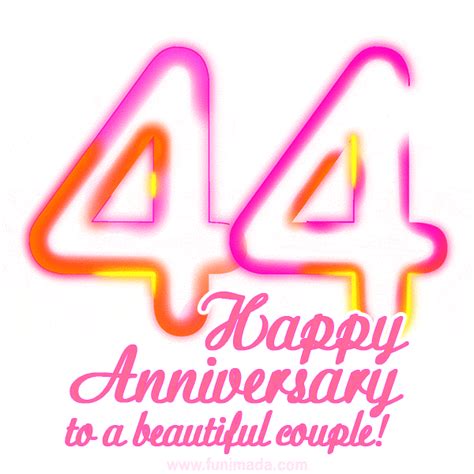 Happy 44th Anniversary GIFs | Funimada.com