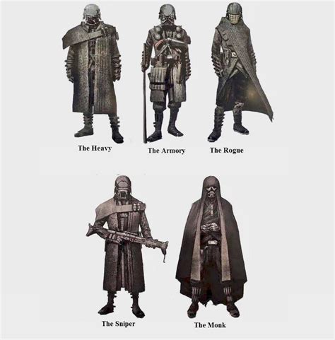 Concept Art: The Knights of Ren. What an awesome looking crew. The backstories of them ...