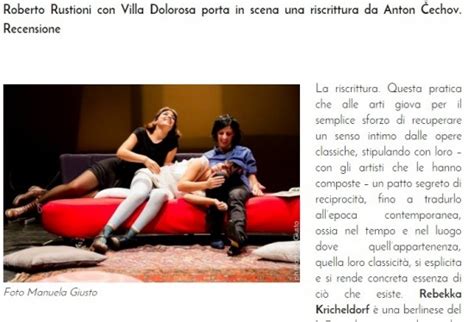 Review: “Villa Dolorosa” by Rebekka Kricheldorf at Teatro Vascello ...