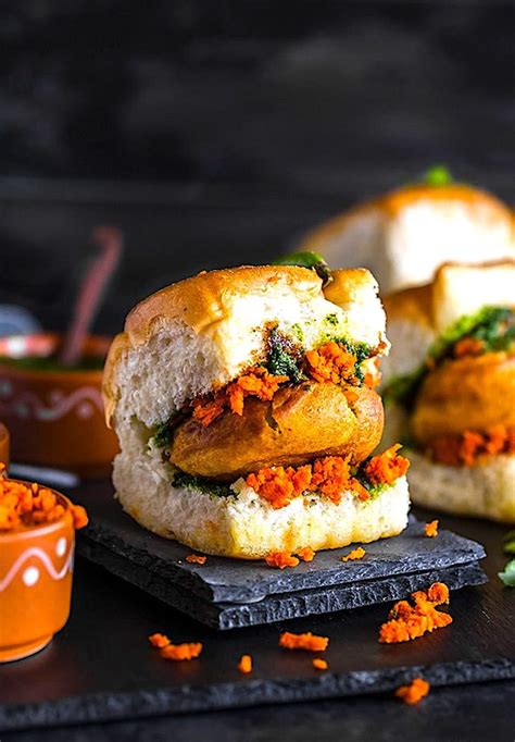 The Hirshon Mumbai Spicy Fried Mashed Potato Sandwich - वड़ा पाव - The Food Dictator