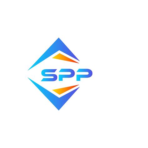 SPP abstract technology logo design on white background. SPP creative ...