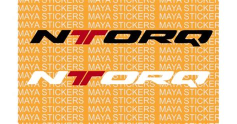 TVS Ntorq logo sticker in custom colors and sizes