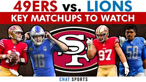 San Francisco 49ers vs. Detroit Lions: BEST Matchups To Watch In The ...