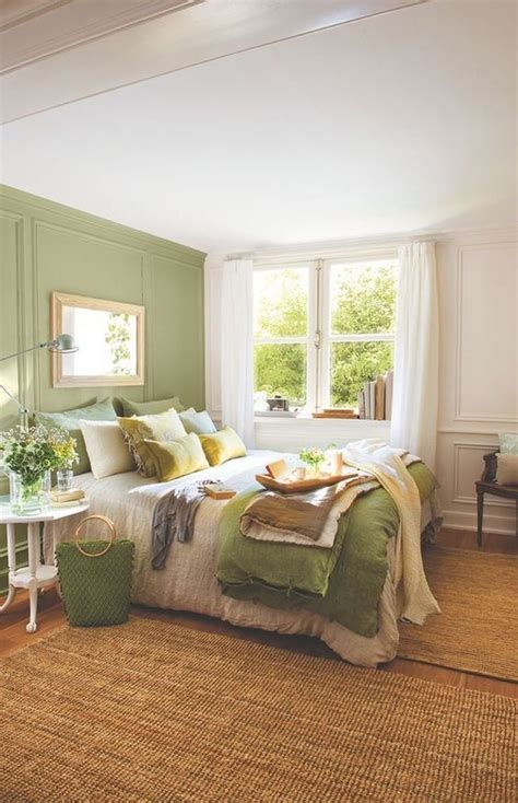 50 Beautiful And Calm Green Bedroom Decoration Ideas Trendehouse ...