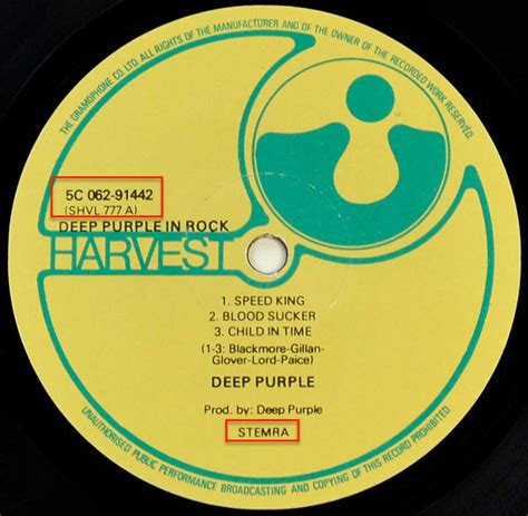 DEEP PURPLE In Rock (1978, Netherlands) Hard Rock, Heavy Metal ...