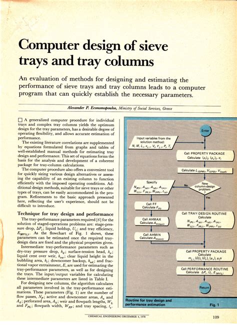 (PDF) Computer Design of Sieve Trays and Tray Columns