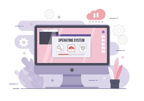 Premium Vector | Operating system concept