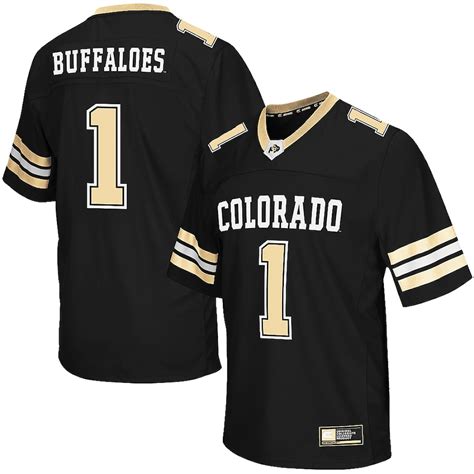 Colosseum #1 Colorado Buffaloes Black Big & Tall Football Jersey