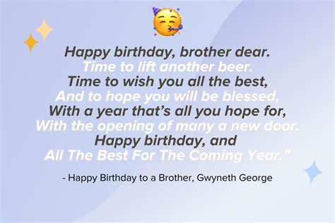 Happy Birthday Brother Poems