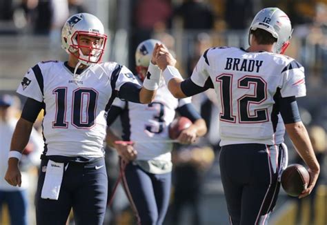 Jimmy Garoppolo and Tom Brady | New england patriots, Tom brady ...