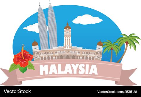 Malaysia Royalty Free Vector Image - VectorStock